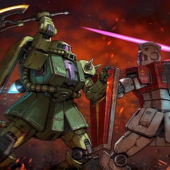Zaku vs GM